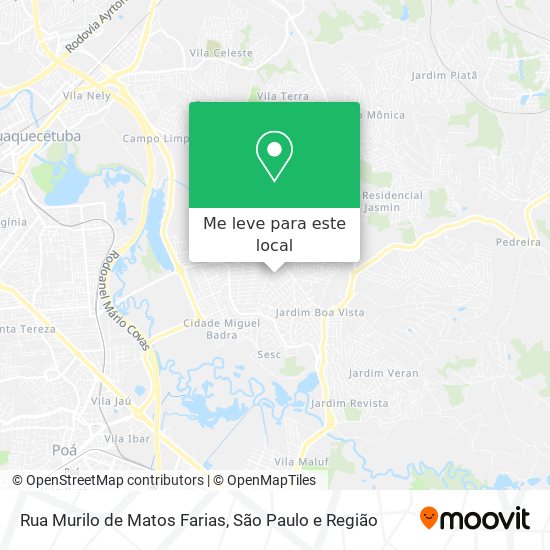 Rua Murilo de Matos Farias mapa