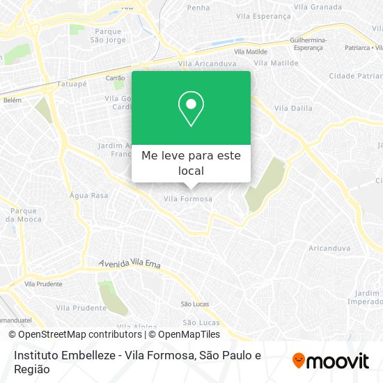 Instituto Embelleze - Vila Formosa mapa
