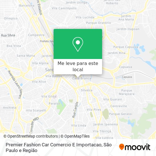 Premier Fashion Car Comercio E Importacao mapa
