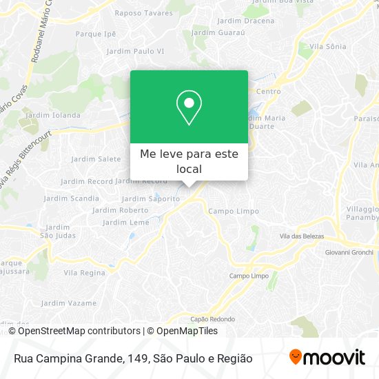 Rua Campina Grande, 149 mapa