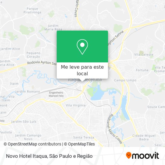 Novo Hotel Itaqua mapa