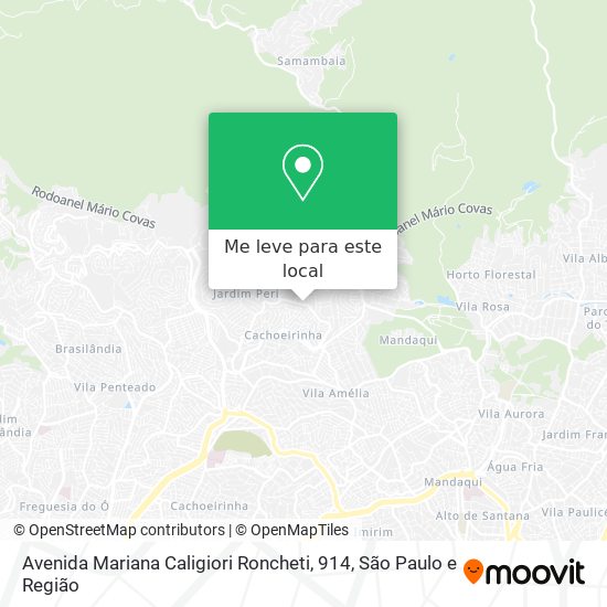 Avenida Mariana Caligiori Roncheti, 914 mapa