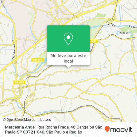 Mercearia Angel, Rua Rocha Fraga, 48 Cangaíba São Paulo-SP 03721-040 mapa