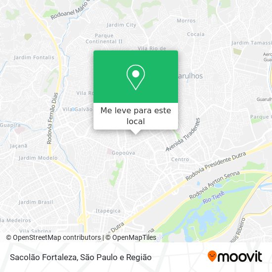 Sacolão Fortaleza mapa