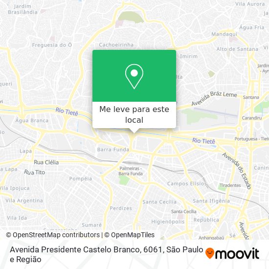 Avenida Presidente Castelo Branco, 6061 mapa