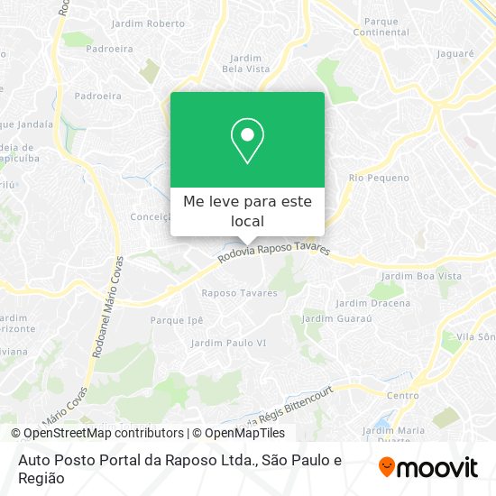 Auto Posto Portal da Raposo Ltda. mapa