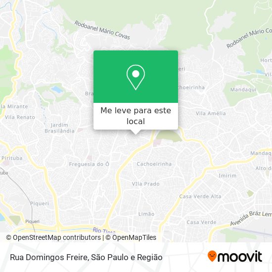 Rua Domingos Freire mapa