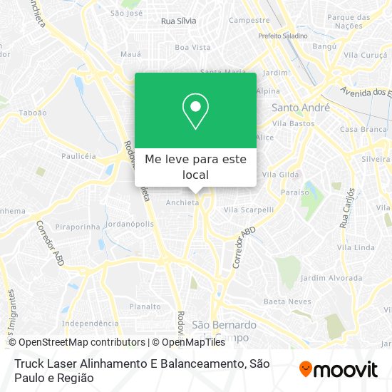 Truck Laser Alinhamento E Balanceamento mapa