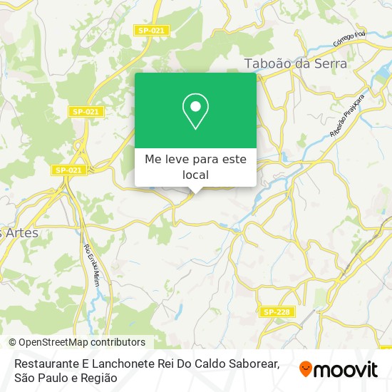 Restaurante E Lanchonete Rei Do Caldo Saborear mapa