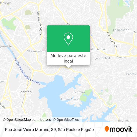 Rua José Vieira Martins, 39 mapa