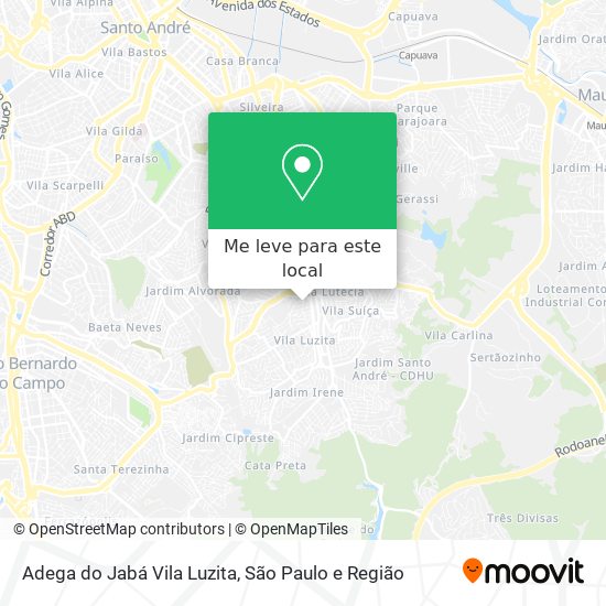 Adega do Jabá Vila Luzita mapa