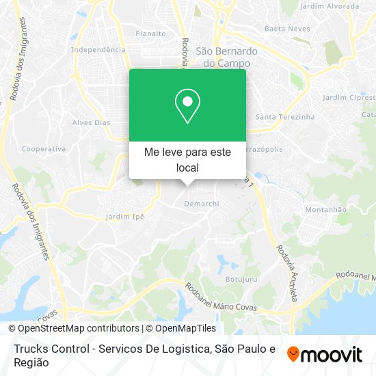 Trucks Control - Servicos De Logistica mapa