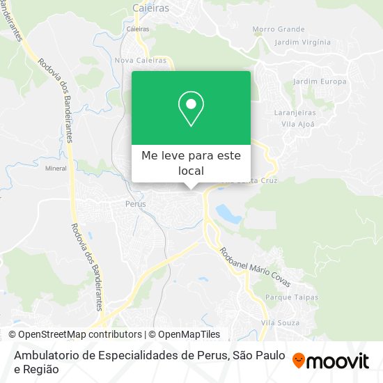 Ambulatorio de Especialidades de Perus mapa