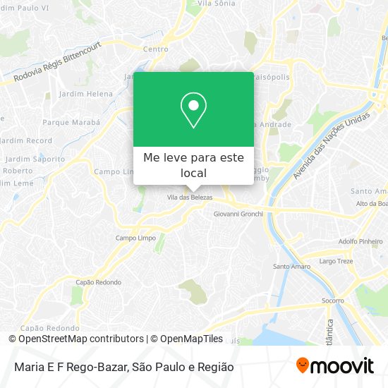 Maria E F Rego-Bazar mapa