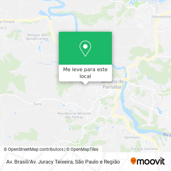 Av. Brasil/Av. Juracy Teixeira mapa
