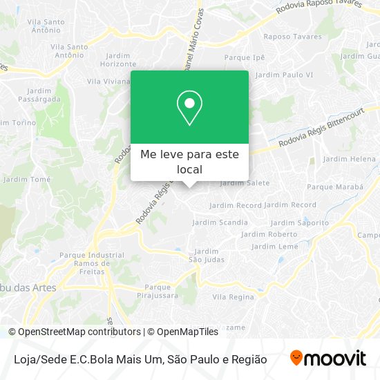 Loja/Sede E.C.Bola Mais Um mapa