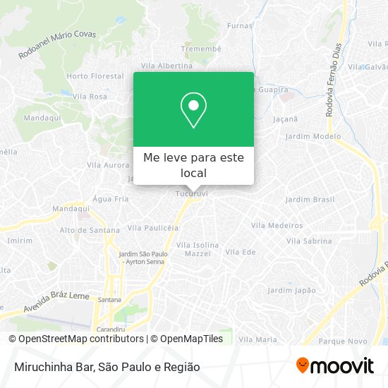 Miruchinha Bar mapa