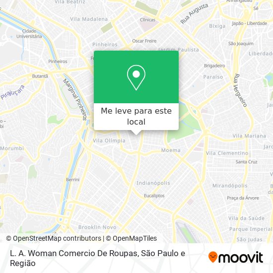 L. A. Woman Comercio De Roupas mapa