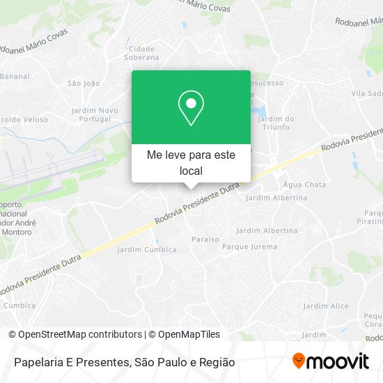 Papelaria E Presentes mapa