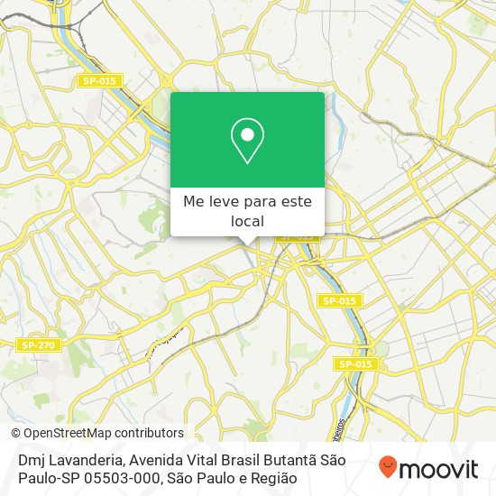 Dmj Lavanderia, Avenida Vital Brasil Butantã São Paulo-SP 05503-000 mapa