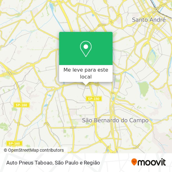 Auto Pneus Taboao mapa