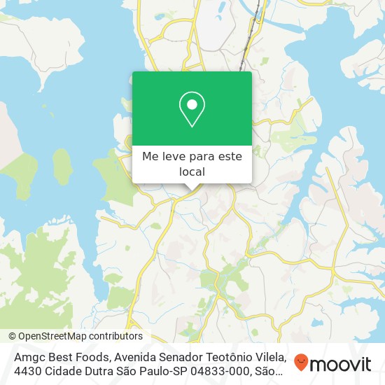 Amgc Best Foods, Avenida Senador Teotônio Vilela, 4430 Cidade Dutra São Paulo-SP 04833-000 mapa