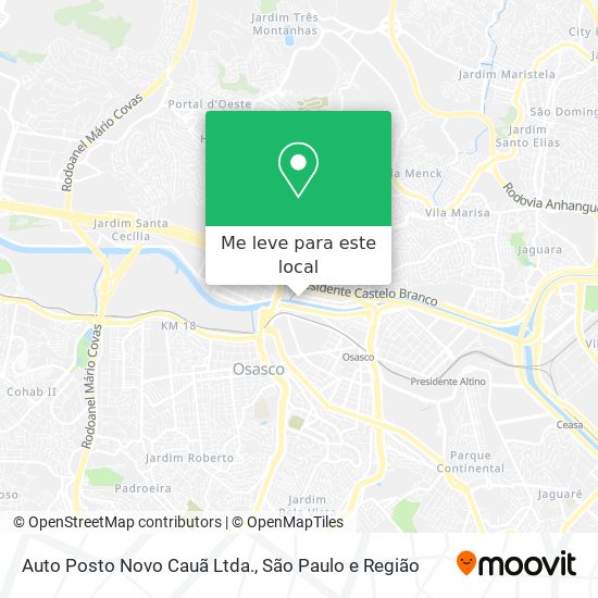 Auto Posto Novo Cauã Ltda. mapa