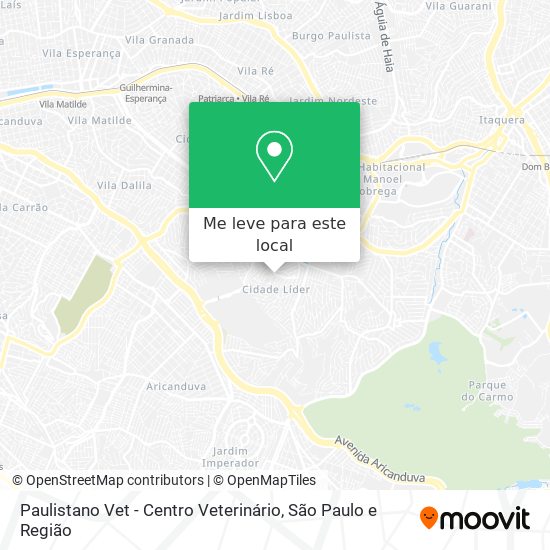 Paulistano Vet - Centro Veterinário mapa