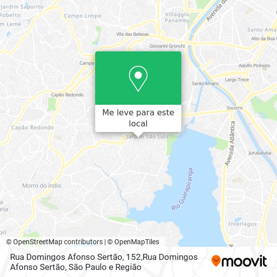 Rua Domingos Afonso Sertão, 152,Rua Domingos Afonso Sertão mapa