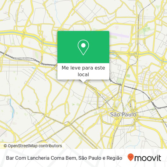 Bar Com Lancheria Coma Bem mapa