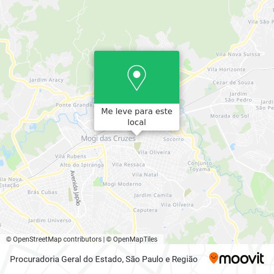 Procuradoria Geral do Estado mapa