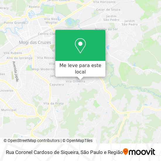 Rua Coronel Cardoso de Siqueira mapa