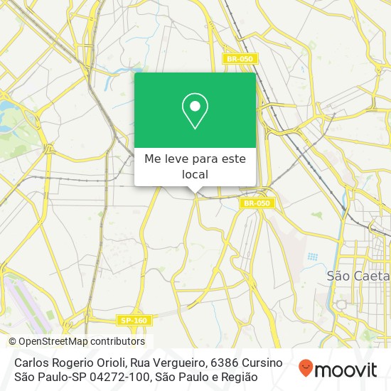 Carlos Rogerio Orioli, Rua Vergueiro, 6386 Cursino São Paulo-SP 04272-100 mapa