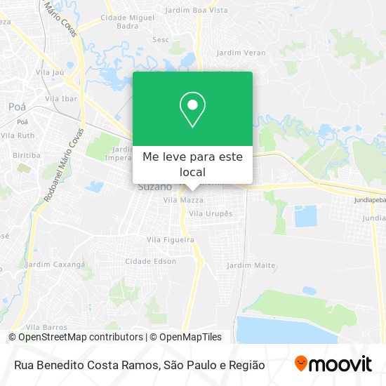 Rua Benedito Costa Ramos mapa