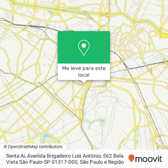 Senta Ai, Avenida Brigadeiro Luís Antônio, 562 Bela Vista São Paulo-SP 01317-000 mapa