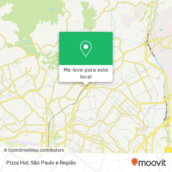 Pizza Hut, Rua Paranabi Tucuruvi São Paulo-SP 02307-120 mapa