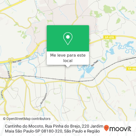 Cantinho do Mocoto, Rua Pinha do Brejo, 220 Jardim Maia São Paulo-SP 08180-320 mapa