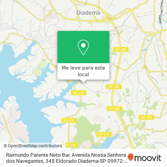 Raimundo Parente Neto Bar, Avenida Nossa Senhora dos Navegantes, 345 Eldorado Diadema-SP 09972-260 mapa