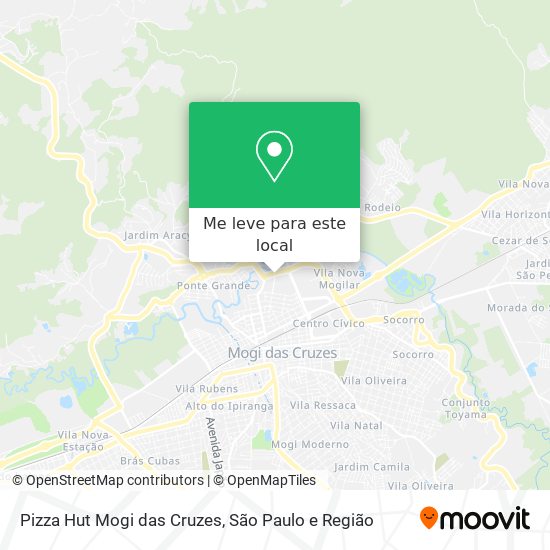Pizza Hut Mogi das Cruzes mapa