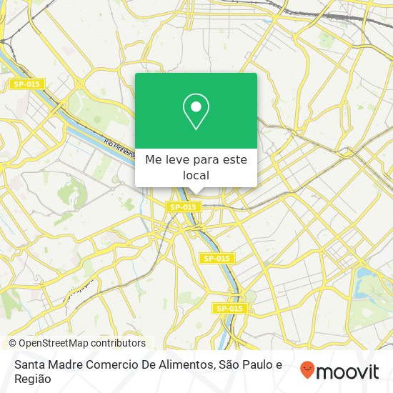 Santa Madre Comercio De Alimentos, Rua Sumidouro, 555 Pinheiros São Paulo-SP 05428-010 mapa