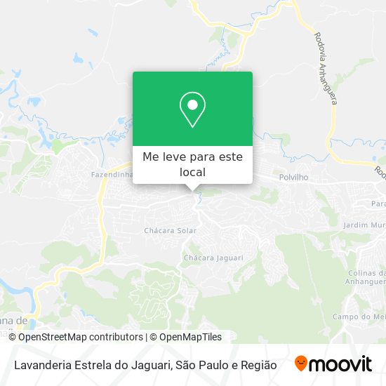 Lavanderia Estrela do Jaguari mapa
