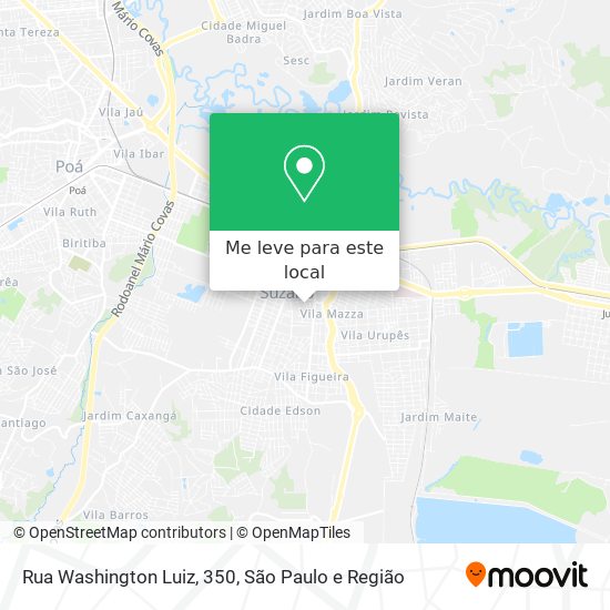 Rua Washington Luiz, 350 mapa