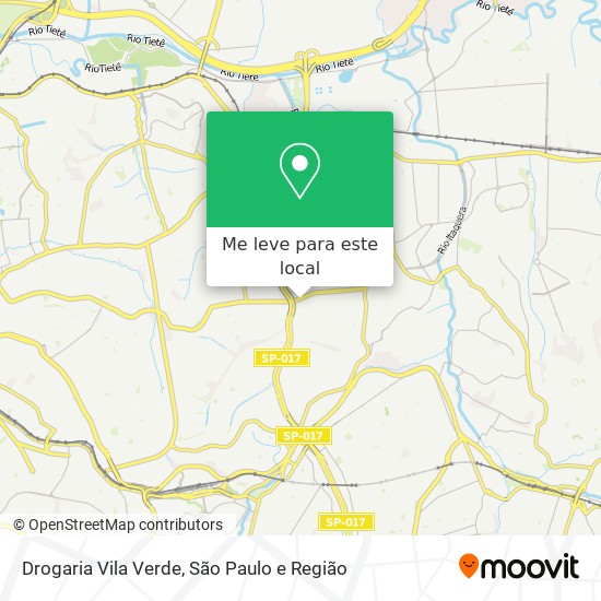 Drogaria Vila Verde mapa