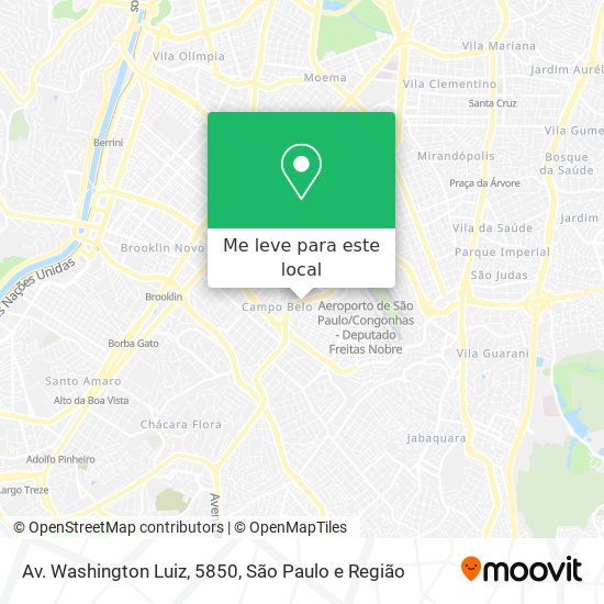 Av. Washington Luiz, 5850 mapa