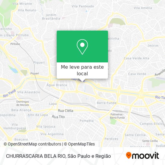 CHURRASCARIA BELA RIO mapa