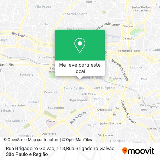 Rua Brigadeiro Galvão, 118,Rua Brigadeiro Galvão mapa