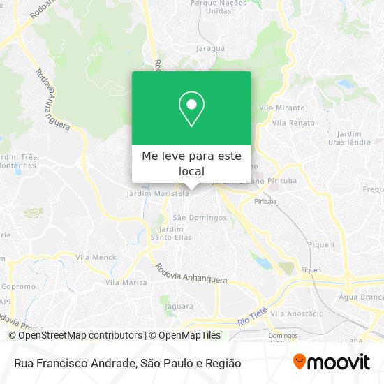 Rua Francisco Andrade mapa