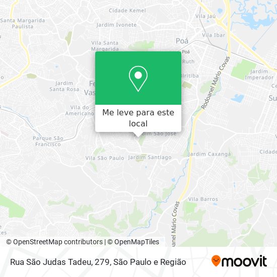 Rua São Judas Tadeu, 279 mapa