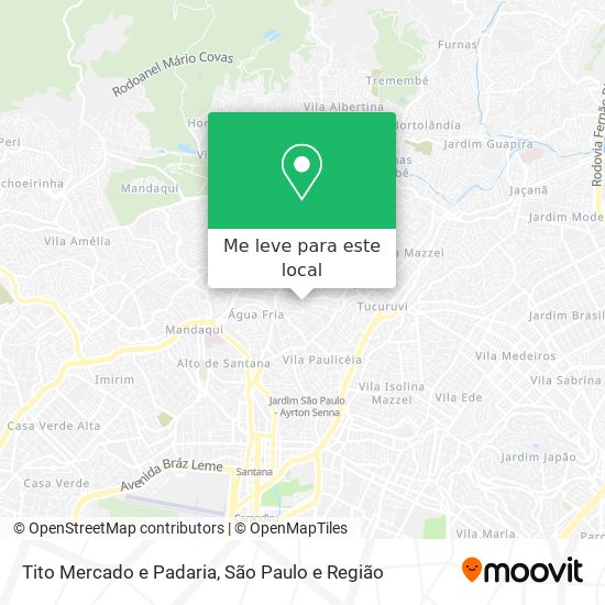 Tito Mercado e Padaria mapa