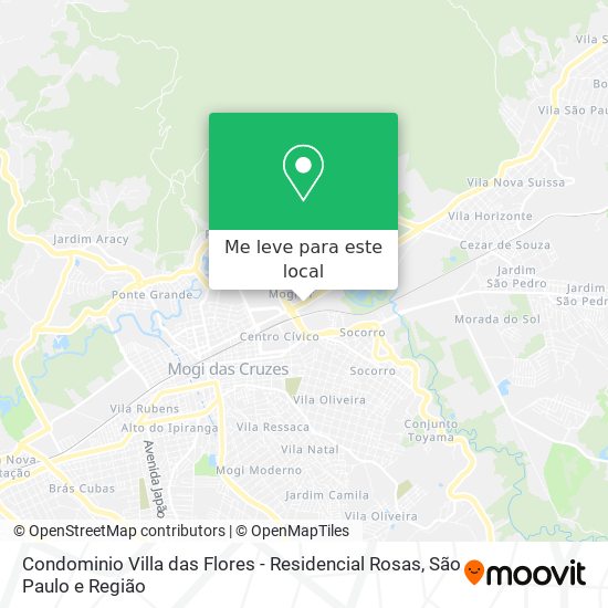 Condominio Villa das Flores - Residencial Rosas mapa